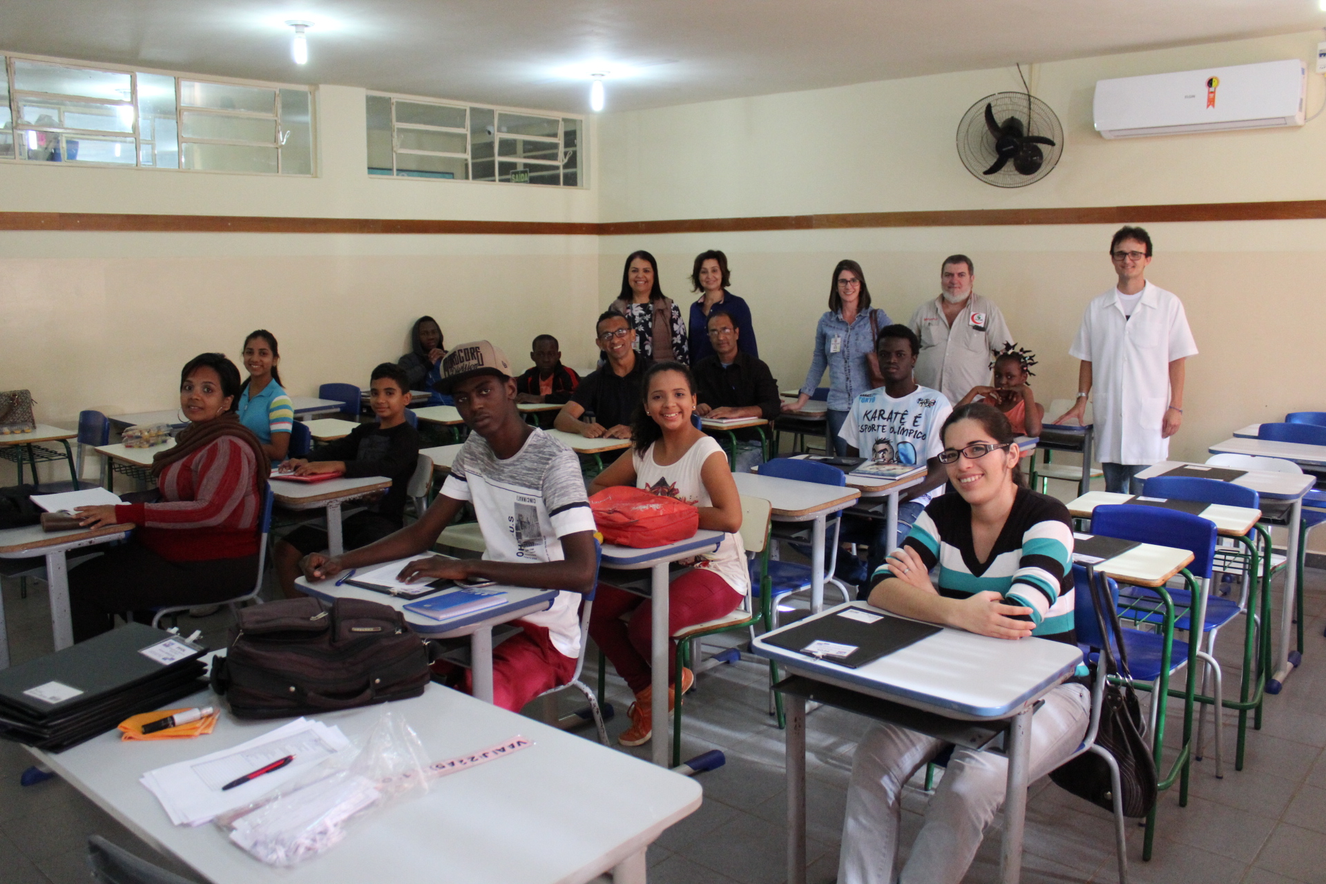 Turma de PFOL (Português para Falantes de Outras Línguas) tem aula inaugural no CE Doutor Osvaldo Cruz