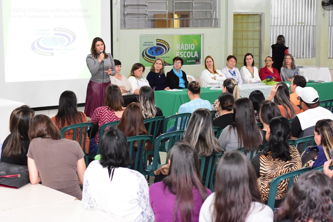 Aconteceu nessa segunda-feria 29, a aula inaugural dos cursos técnicos profissionalizantes do Colégio Estadual Marechal Rondon