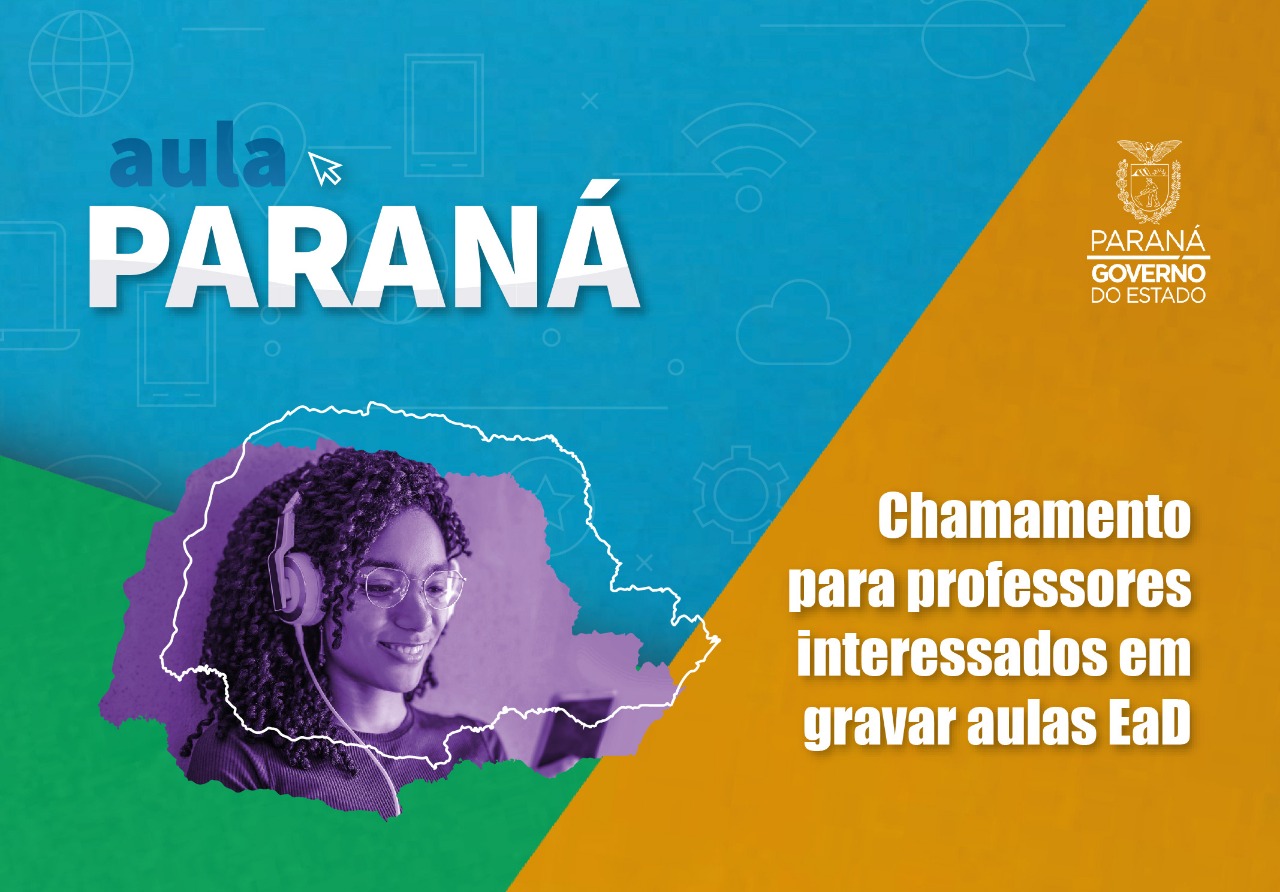 A Secretaria de Estado da Educação e do Esporte (Seed) abriu, nesta sexta-feira (3), chamamento para professores interessados em compor o grupo de trabalho com vistas à produção de material audiovisual destinado a estudantes da Educação Básica da rede estadual de ensino