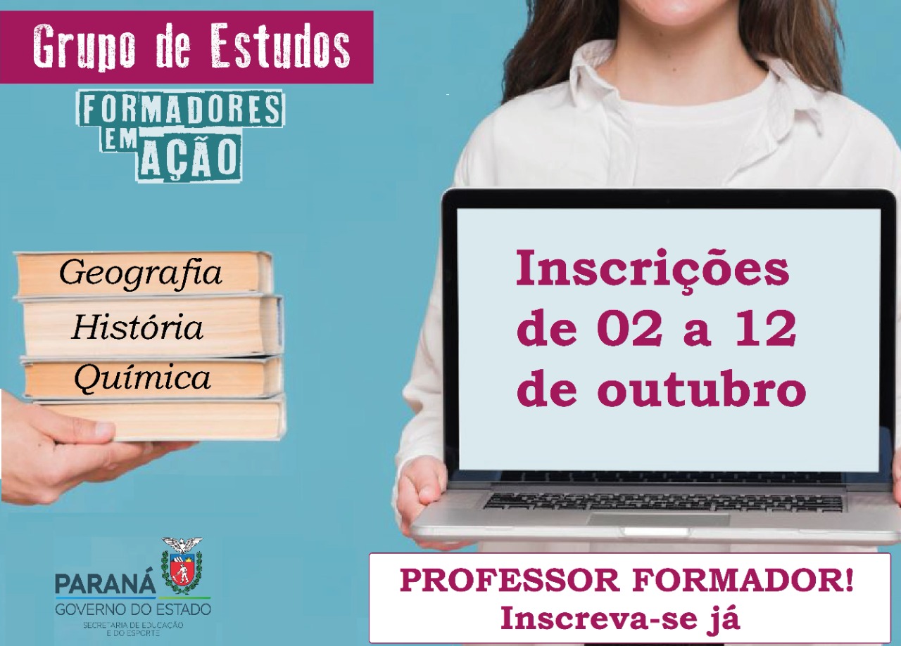 Não perca a oportunidade de fazer parte do Grupo de Estudos Formadores em Ação 🎯
