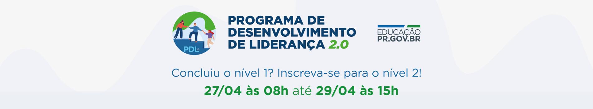 Banner PDL 2.0 - inscrição