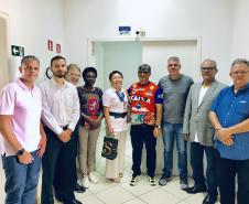 Esporte e Educação - Chefe do NRE e alunas da rede pública estadual participam de audiência com o presidente da CBAt e diversas outras autoridades