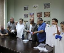 Esporte e Educação - Chefe do NRE e alunas da rede pública estadual participam de audiência com o presidente da CBAt e diversas outras autoridades