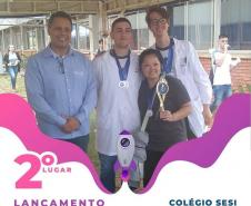 Alunos e professores da rede estadual participaram do II Campeonato de Foguetes de Garrafa PET, promovido pela UTFPR de Campo Mourão, durante a EmpreendeWeek 2019.