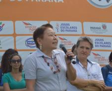 Manhã de quarta-feira, dia 13, movimentadíssima na cidade sede em Campo Mourão do 66º Jogos Escolares do Paraná – JEPS Bom de Bola Fase Final com a abertura oficial realizada no Estádio Municipal Roberto Brzezinski contando com as presenças de mais de 1.400 participantes, entre alunos-atletas, árbitros, coordenadores técnicos, professores de educação física e organizadores.