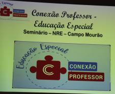 Nesta terça feira(03), foi realizado o Seminário de encerramento da Formação Conexão Professor da Educação Especial, do NRE de Campo Mourão, coordenado pelas Professoras Ana Alice Machado Tonolo e Silvana Maria Vieceli de Souza.