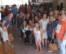 Momento de estudos a partir dos documentos norteadores para a educação básica, com os professores em planejamento para o processo de nivelamento que será oportunizado aos estudante no início do ano letivo de 2020