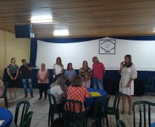 Momento de estudos a partir dos documentos norteadores para a educação básica, com os professores em planejamento para o processo de nivelamento que será oportunizado aos estudante no início do ano letivo de 2020
