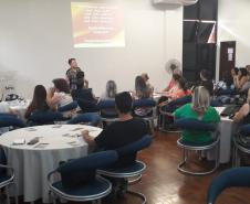 Aconteceu nessa sexta-feira 14, nos períodos manhã e tarde,   reunião da Chefia e equipe NRE Campo Mourão  com os diretores de escolas  locais   e da região