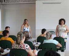 Aconteceu nessa sexta-feira 14, nos períodos manhã e tarde,   reunião da Chefia e equipe NRE Campo Mourão  com os diretores de escolas  locais   e da região
