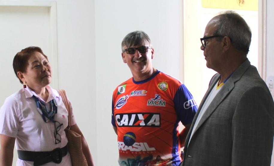 Esporte e Educação - Chefe do NRE e alunas da rede pública estadual participam de audiência com o presidente da CBAt e diversas outras autoridades