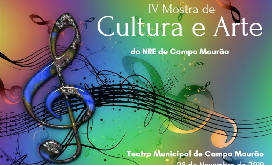 IV Mostra de Cultura e Arte do NRE de Campo Mourão/2019. O Núcleo Regional de Educação de Campo Mourão já está preparando a realização da IV Mostra de Cultura e Arte. A edição deste ano, será no dia 28 de Novembro, no Teatro Municipal de Campo Mourão e contará com apresentações de dança e música voltadas ao Tema das Equipes Multidisciplinares deste ano: Abordagens e aspectos sociais e pedagógicos sobre a presença indígena e negra no Paraná.