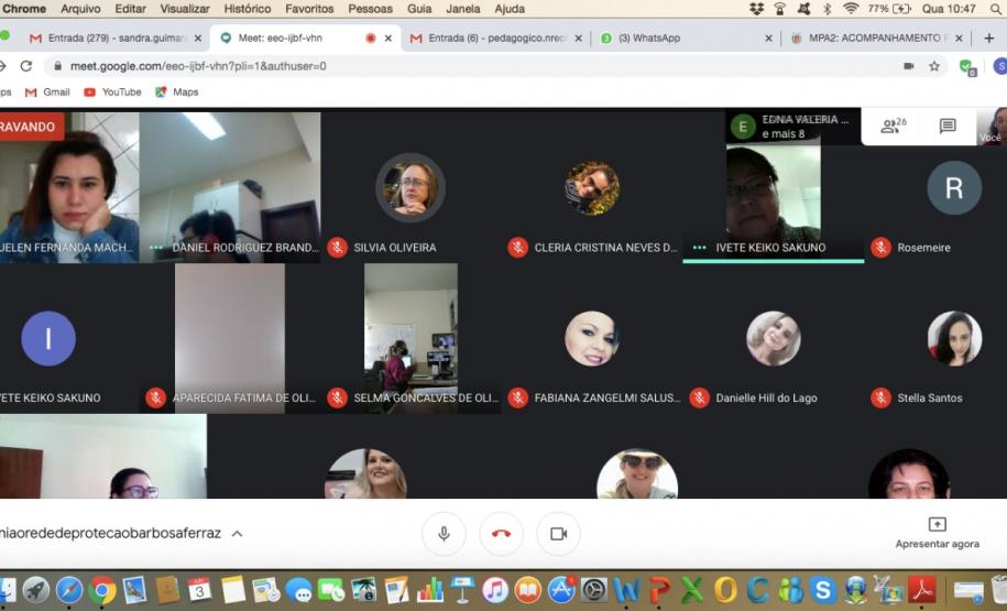 NRE CAMPO MOURÃO ORGANIZA REUNIÕES COM OS SEGMENTOS QUE COMPÕEM A REDE DE PROTEÇÃO As reuniões estão sendo realizadas com os segmentos que compõe a Rede de Proteção por Comarca. Tem por objetivo articular e efetivar o trabalho da Rede de Proteção na busca pelos alunos evadidos da escola.