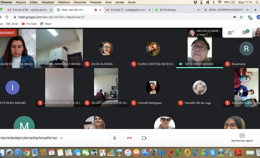 NRE CAMPO MOURÃO ORGANIZA REUNIÕES COM OS SEGMENTOS QUE COMPÕEM A REDE DE PROTEÇÃO As reuniões estão sendo realizadas com os segmentos que compõe a Rede de Proteção por Comarca. Tem por objetivo articular e efetivar o trabalho da Rede de Proteção na busca pelos alunos evadidos da escola.