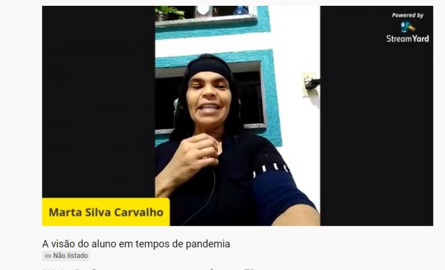 PAPO ON-LINE COM OS ESTUDANTES DE EDUCAÇÃO DE JOVENS E ADULTOS DO NÚCLEO REGIONAL DE CAMPO MOU No dia 05/08/2020, aconteceu o papo on-line: “A visão do aluno em tempos de pandemia”, com o Coordenador do setor de Educação Básica, Professor José Antonio Gonçalves Caetano, duas estudantes de EJA: Marta da Silva Carvalho, representante do CEEBJA Campo Mourão e Isabel Eidam do CEEBJA Emanuel, município de Campina da Lagoa e a mediadora a Técnica da EJA, Professora Katiussa Michele Canola, ambos do NRE de Campo Mourão.